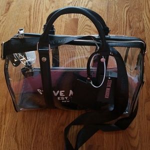steve madden daylin clear satchel